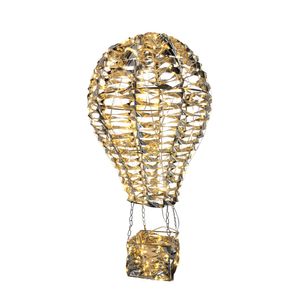 Hot Air Balloon  with LED Flashing Lights & 6Hr Timer KD - Warm White -H60cm