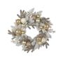 Foliage & Bauble Berry Wreath - Champagne / White - 60cm