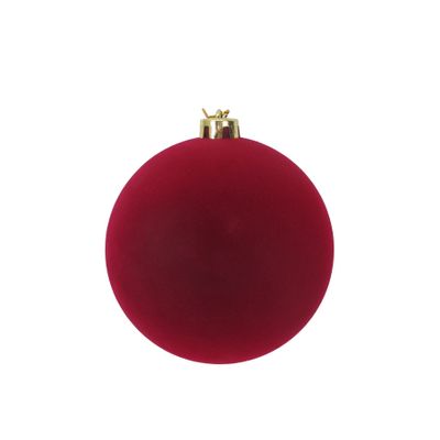 Burgundy Velvet Bauble - 15cm