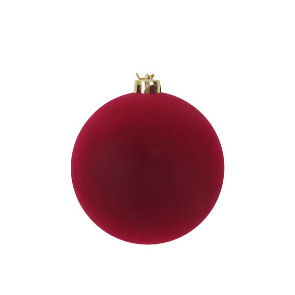 Burgundy Velvet Bauble - 15cm
