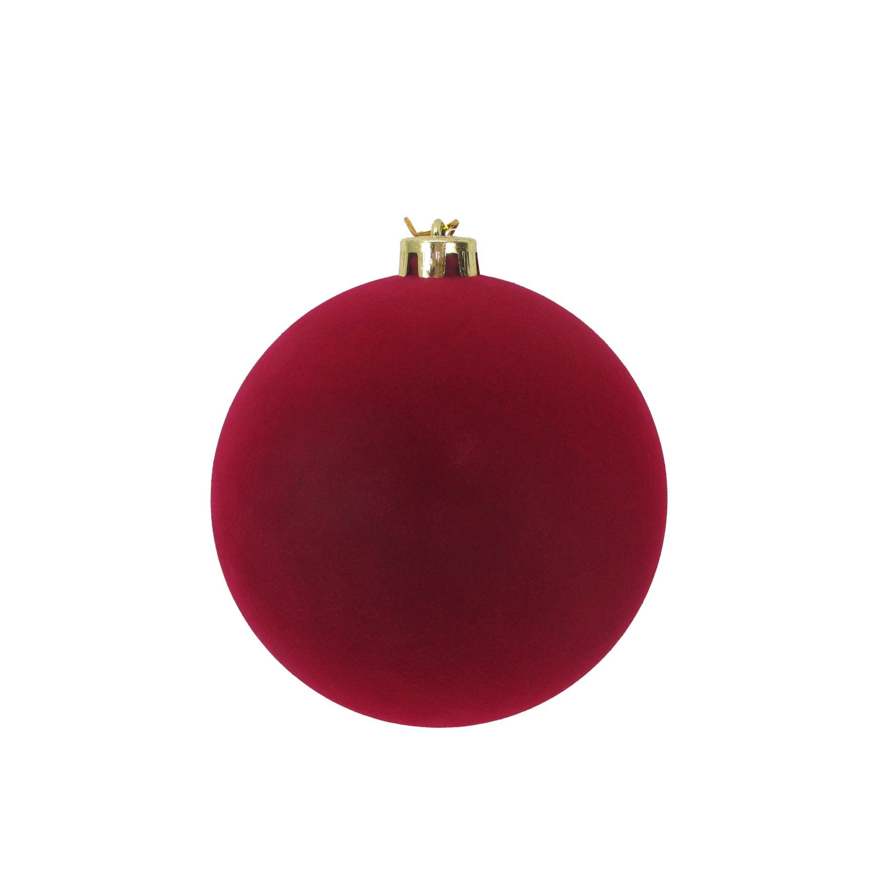 Burgundy Velvet Bauble - 15cm