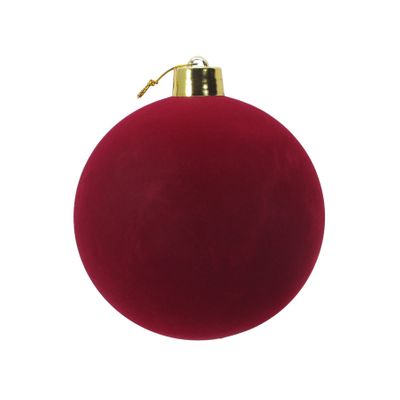 Burgundy Velvet Bauble - 25cm