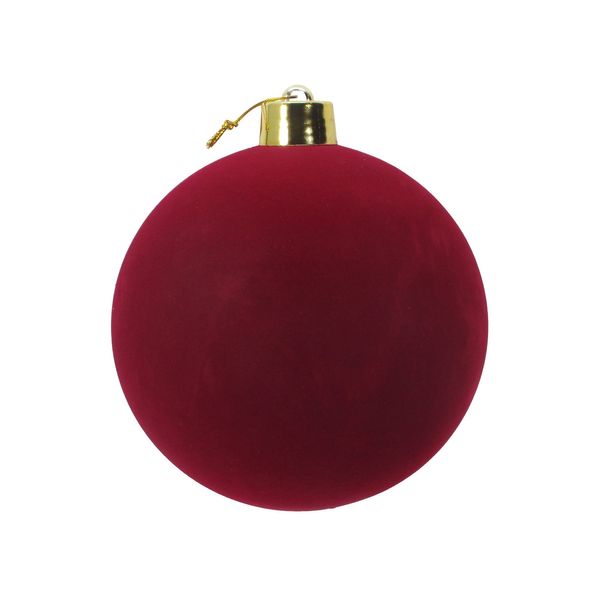 Burgundy Velvet Bauble - 25cm