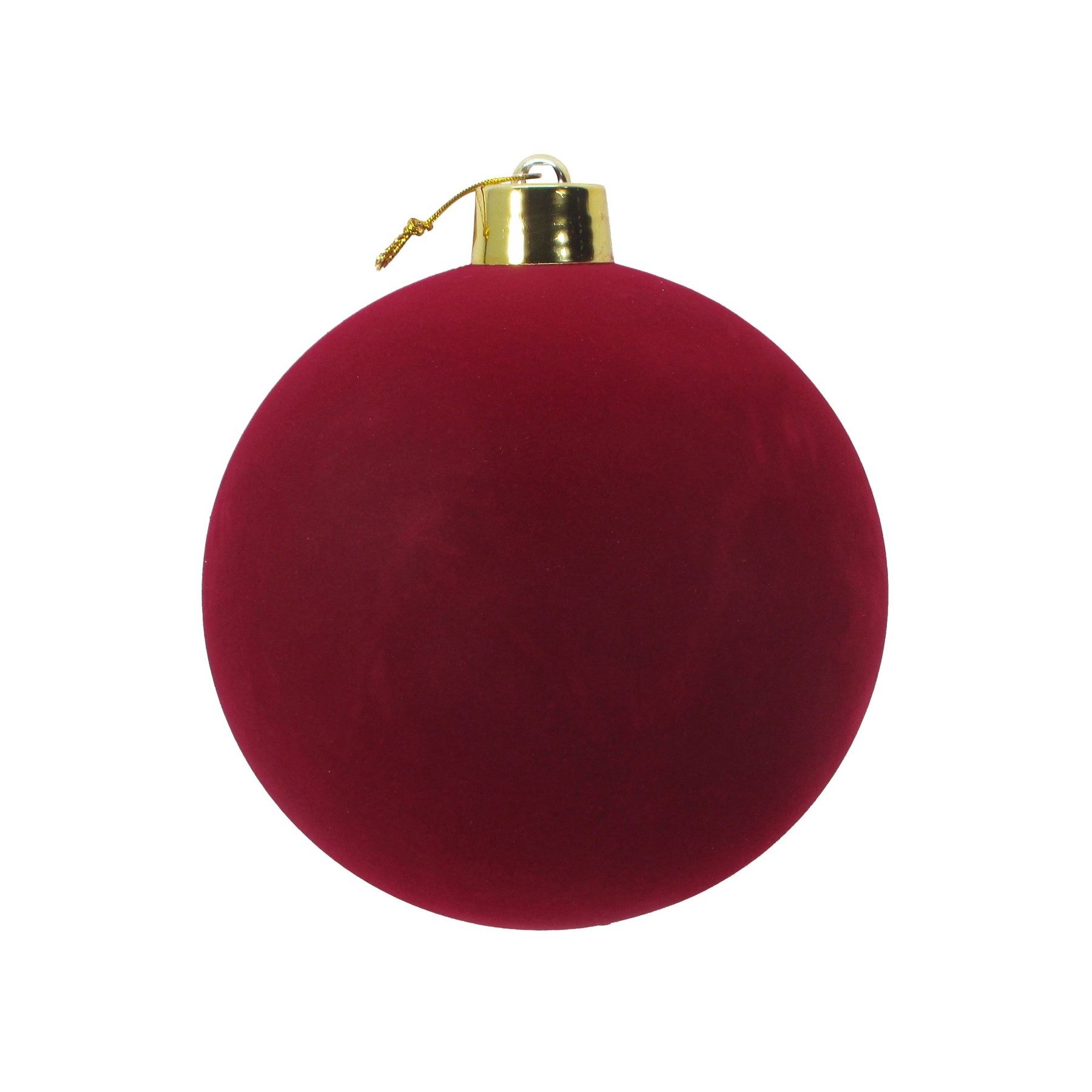 Burgundy Velvet Bauble - 25cm