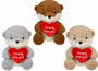 Otterly Love You Otter With Heart 3 Asst (20cm)