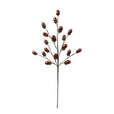 Acorn Spray - Brown - H61cm