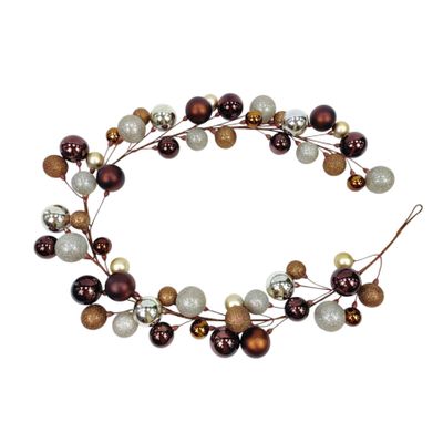 Bauble Garland - Natural Colours - 165cm