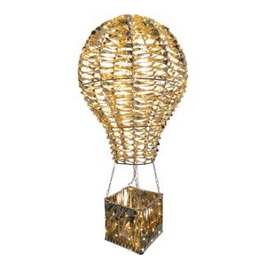 Hot Air Balloon  with LED Flashing Lights & 6Hr Timer KD - Warm White -H78cm