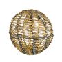 Shiny Gold Hanging Ball with LED Flashing Lights & 6Hr Timer -Warm White -40cm