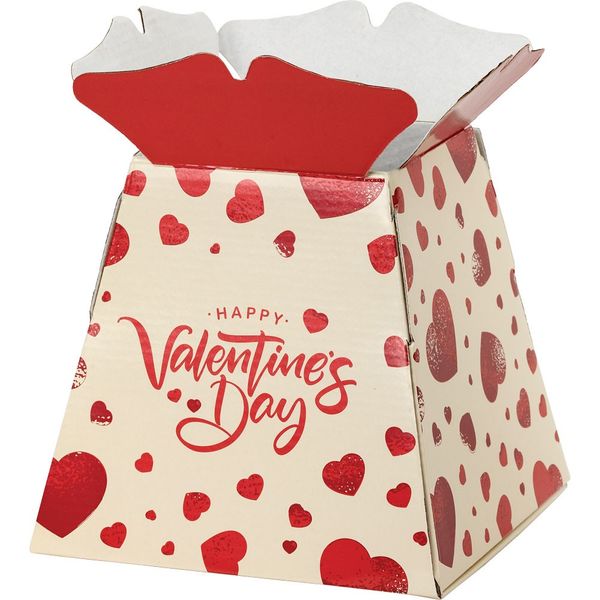 Red Heart Valentines Living Vases (30 Pack)