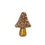 Glitter Mushroom Hanging Decoration - Copper - 12x7.5cm