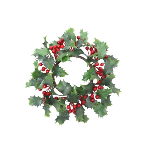 Holly & Berry Wreath - 20cm