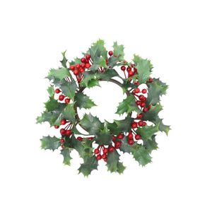 Holly & Berry Wreath - 20cm