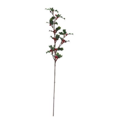 Holly & Berry Stem - 68cm