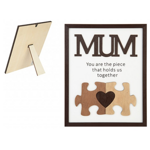 Best Mum Ever Missing Piece Jigsaw In Frame (20x25Cm)