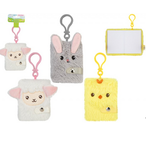 Easter Plush Mini Notebook - 3 Assorted