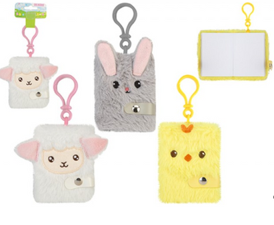 Easter Plush Mini Notebook - 3 Assorted