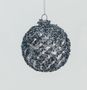 80mm Glass Sequin Ball Midnight