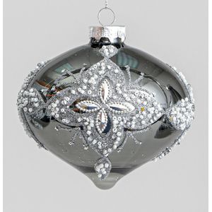 100mm Glitter/Bead Onion Petrol
