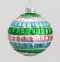 8cm Glass Pattern Ball Multi