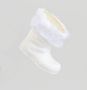 10cm Glitter Boot Decoration White