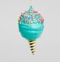 14cm Glass Ice Cream Turquoise