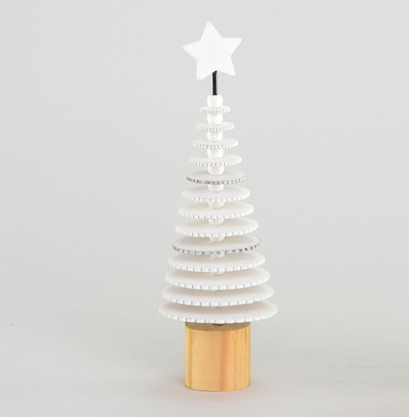 24cm Wooden Disk Tree Ornament