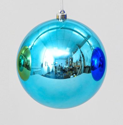 20cm Shiny Xmas Ball Aqua