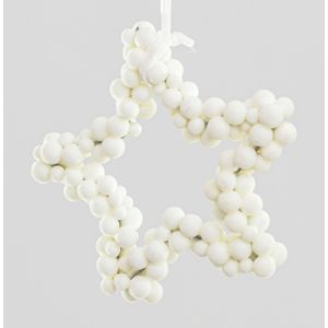 18cm Fabric Cluster Ball Star Dec