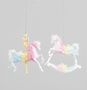13cm Horse Decoration 2Ass Irid.