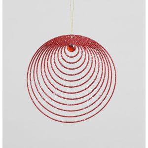 20cm Glitter Circles Decoration Re
