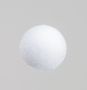 120mm Glitter/Flock Ball Dec White