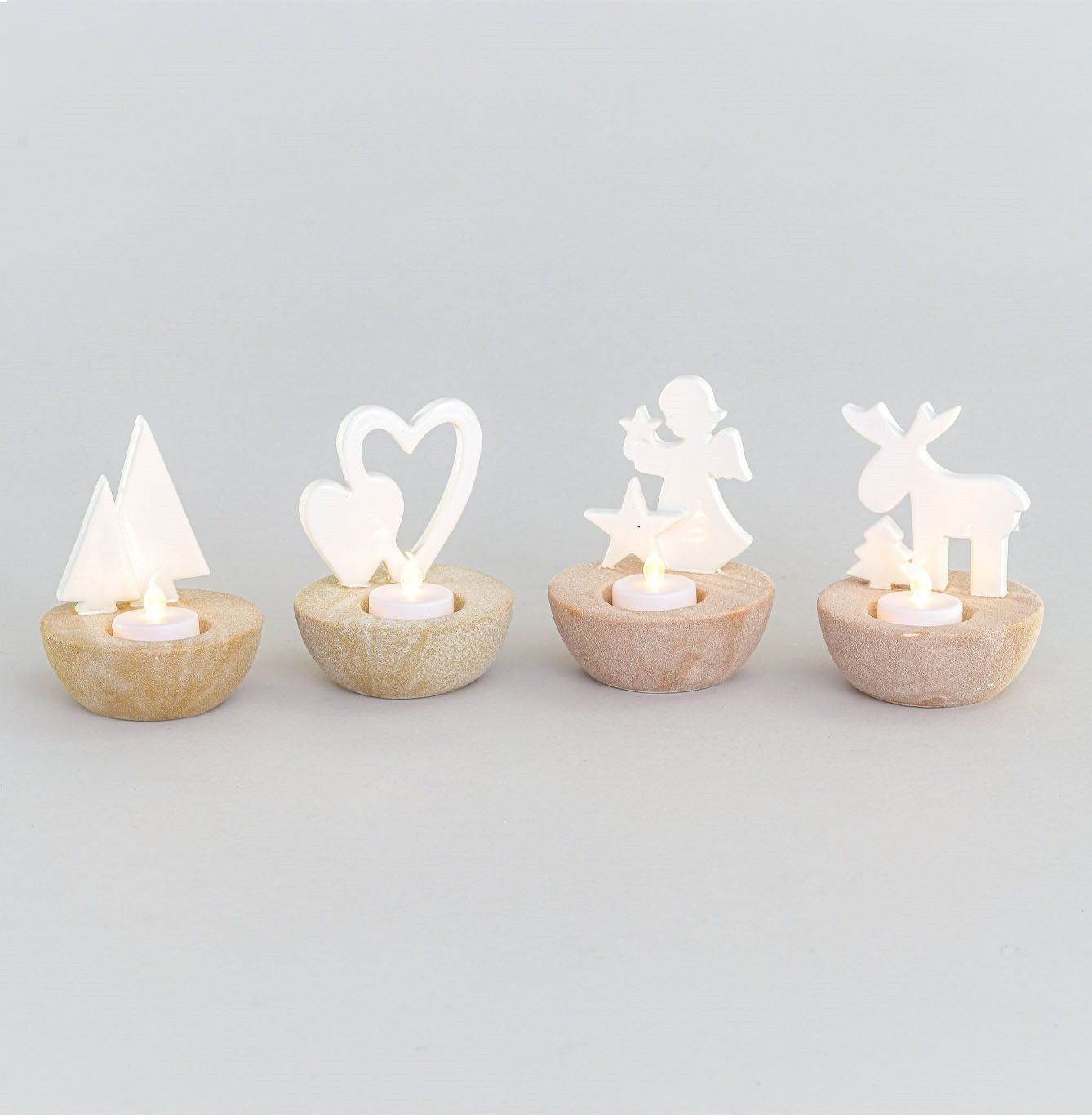 13cm Ceramic Festive Orn. 2Ass C/H