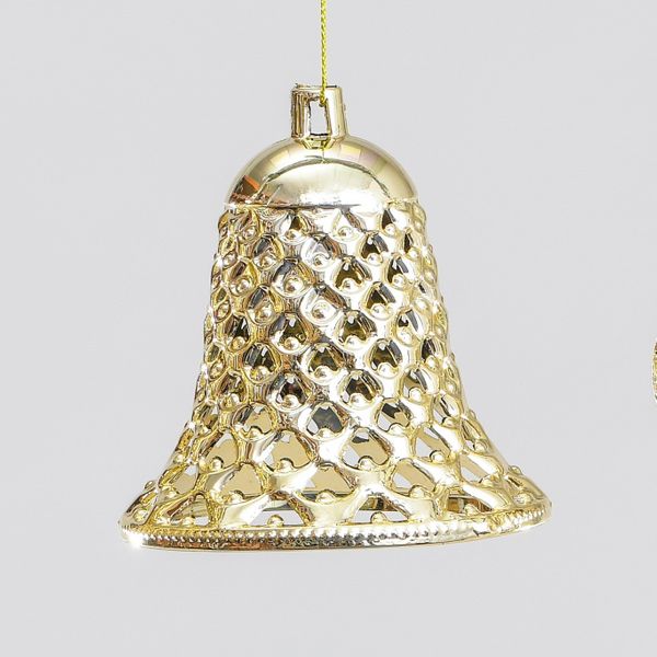 11cm Bell Decoration Champagne