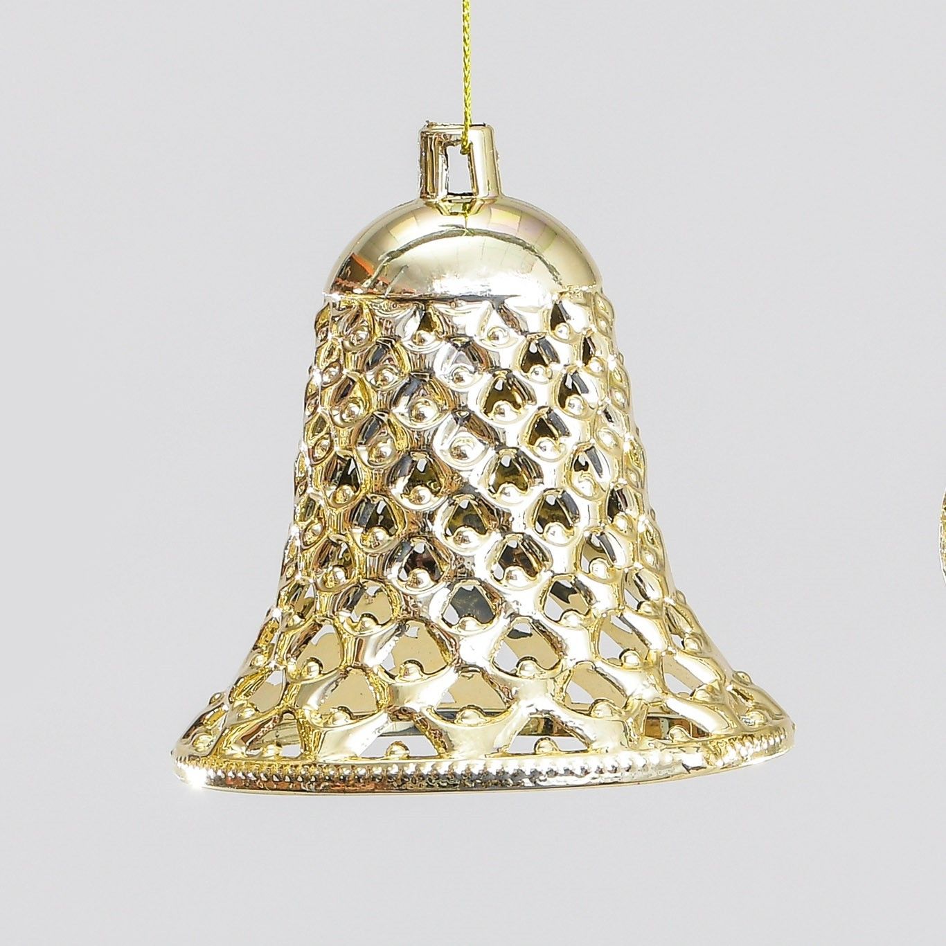 11cm Bell Decoration Champagne