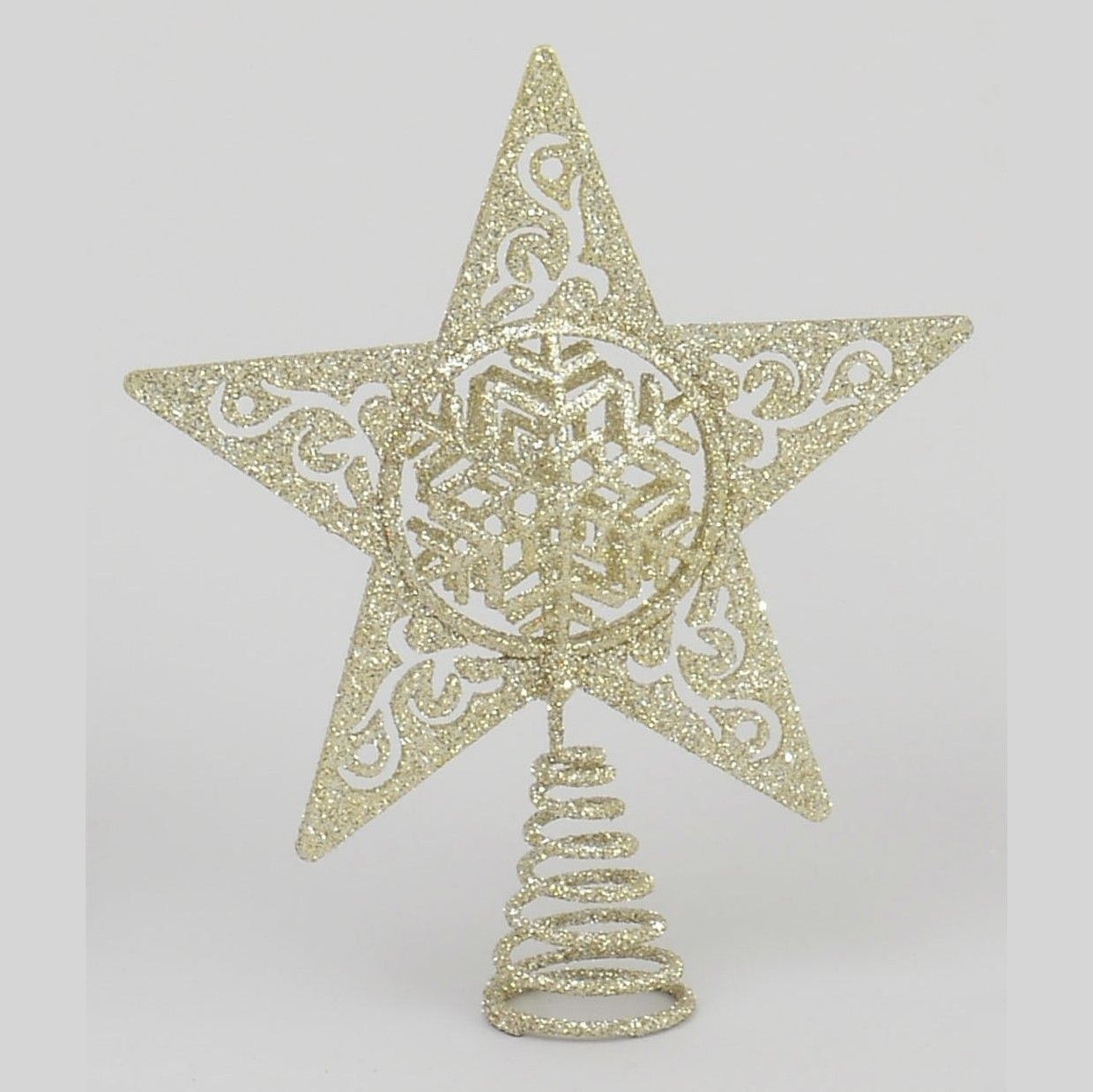 20cm Glitter Snowflake Tree Topper