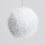15cm Fluffy Ball Decoration White