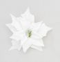 25cm Poinsettia w/Clip Cream