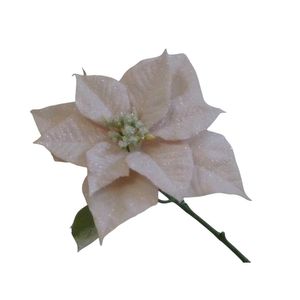 71cm Frosted Poinsettia Pink