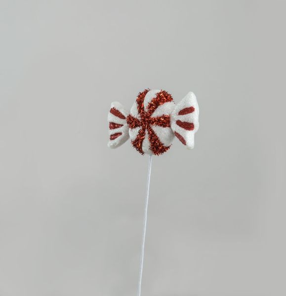 25cm Round Candy Cane Sweet Pick