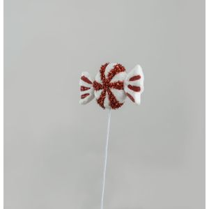 25cm Round Candy Cane Sweet Pick
