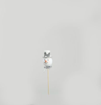 33cm Snowman Head w/Hat Pick