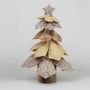 40cm Beige Tartan Fabric Tree T/Pc