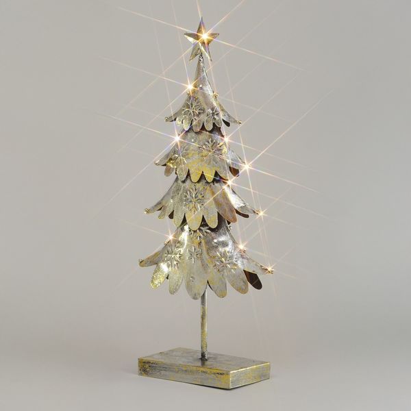 59cm Metal Tree Ornament w/Lights