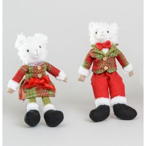 36cm Sitting Llama Ornament 2Ass