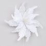 70cm Glitter Giant Poinsettia Whit
