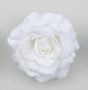 Glitter Rose w/Clip White