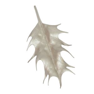 30cm Large Holly Leaf Champagne