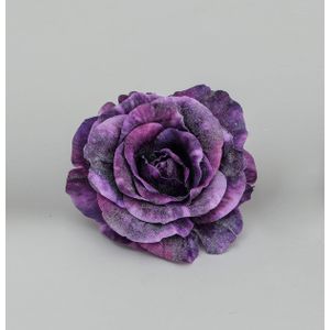 13cm Rose w/Clip Purple