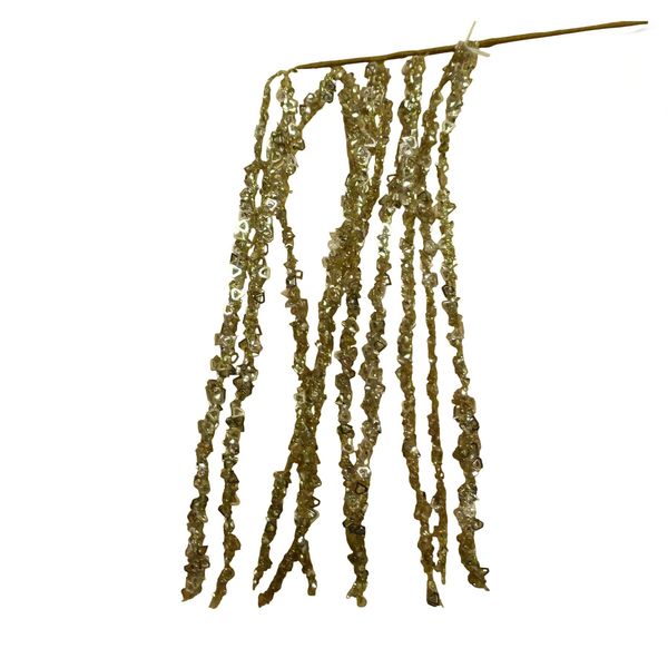 64cm Hanging Sequin Spray Champagn
